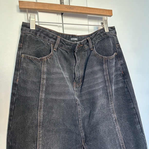 Denim Midi Maxi Skirt Revolve Size 8 - Picture 4 of 7